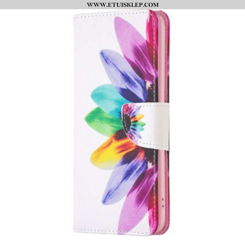 Etui Folio do Xiaomi Redmi Note 12 5G Akwarela Kwiat